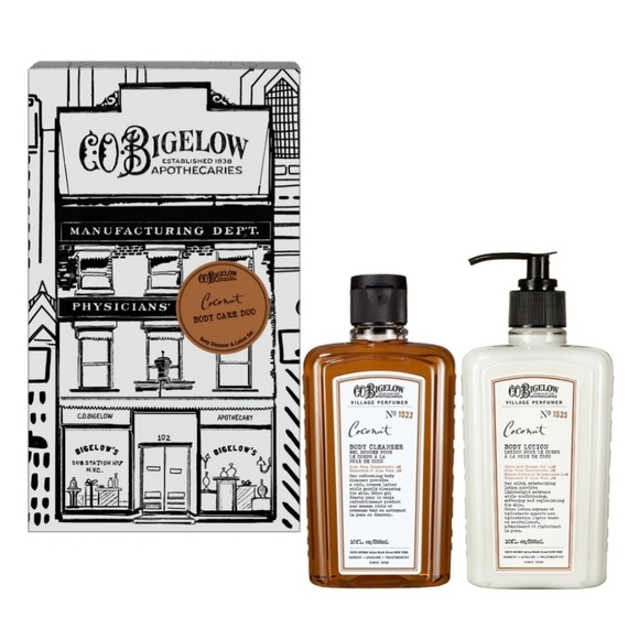 Co Bigelow Other - Village Perfumer - Coconut Body Care Duo - Apothecary Box, Retail $34.00 USD